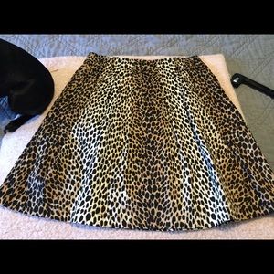 Leopard print skirt